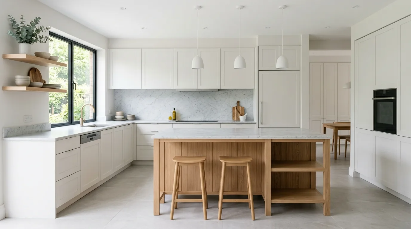 Let lighting warm up the home through every room inspiration for a neutral home interior.